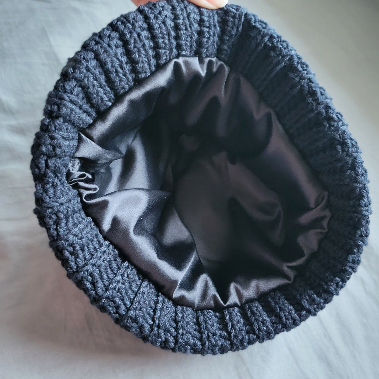 Satin-lined beanie