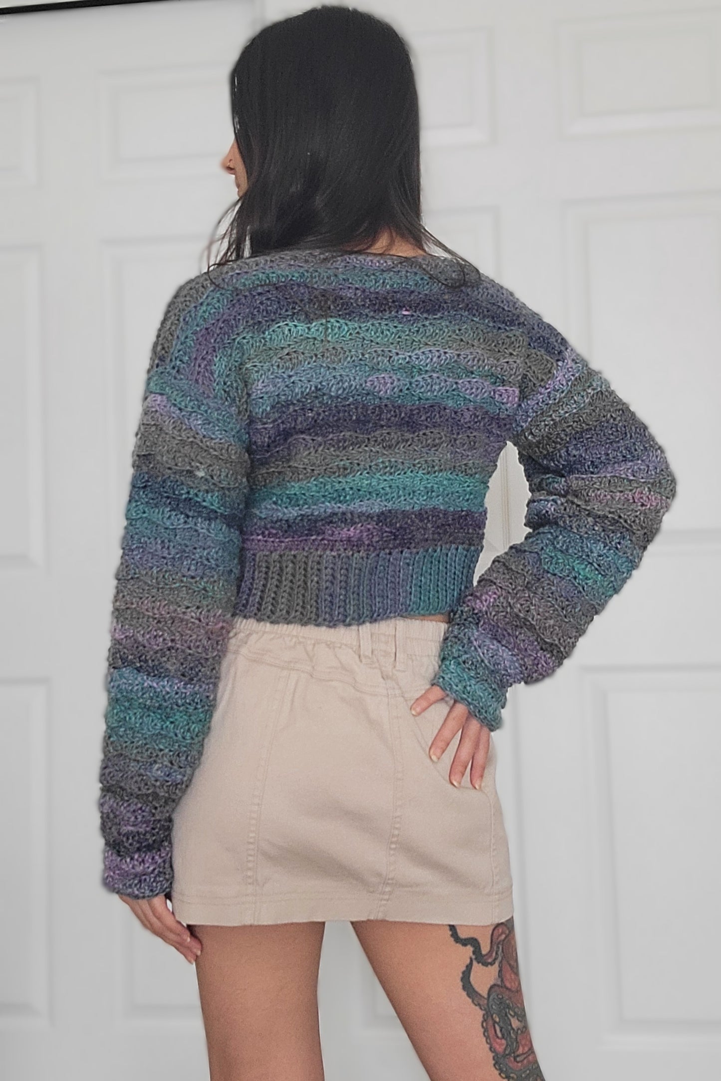 Willow Waves cropped sweater