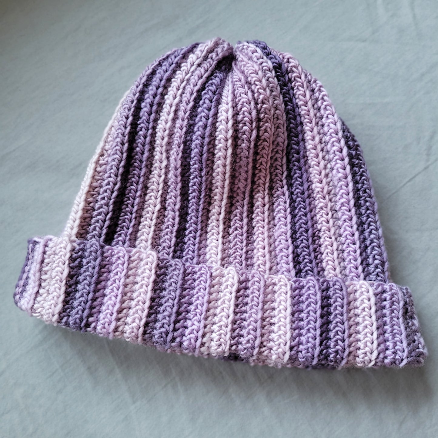 Lilac Fields beanie & fingerless glove set