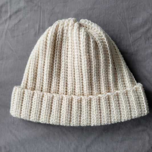 Cream beanie