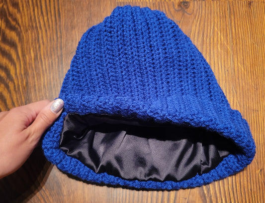 Satin-lined beanie