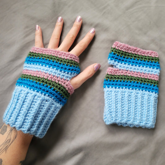 Spring Vibes fingerless gloves