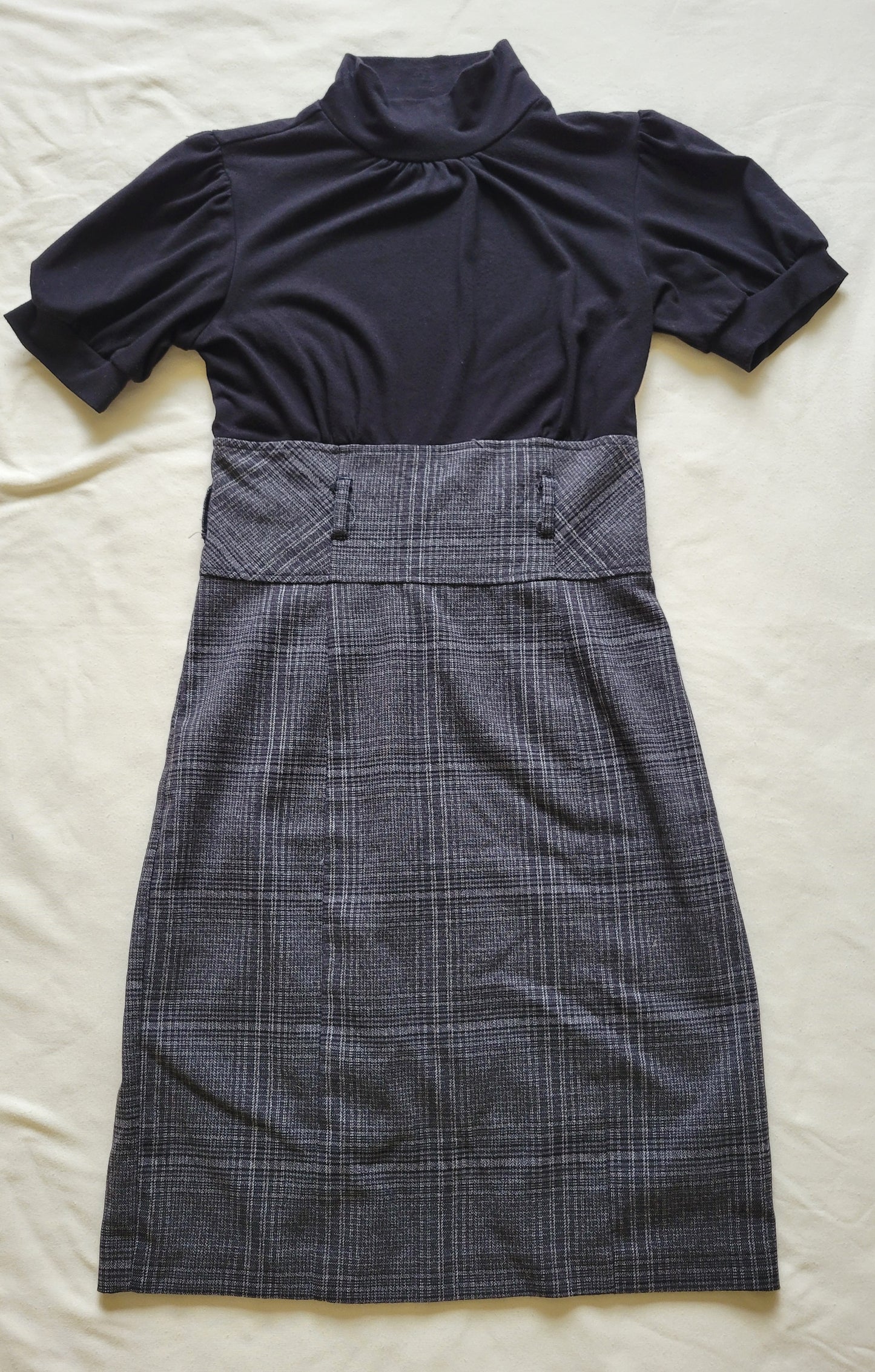 Turtleneck pencil skirt