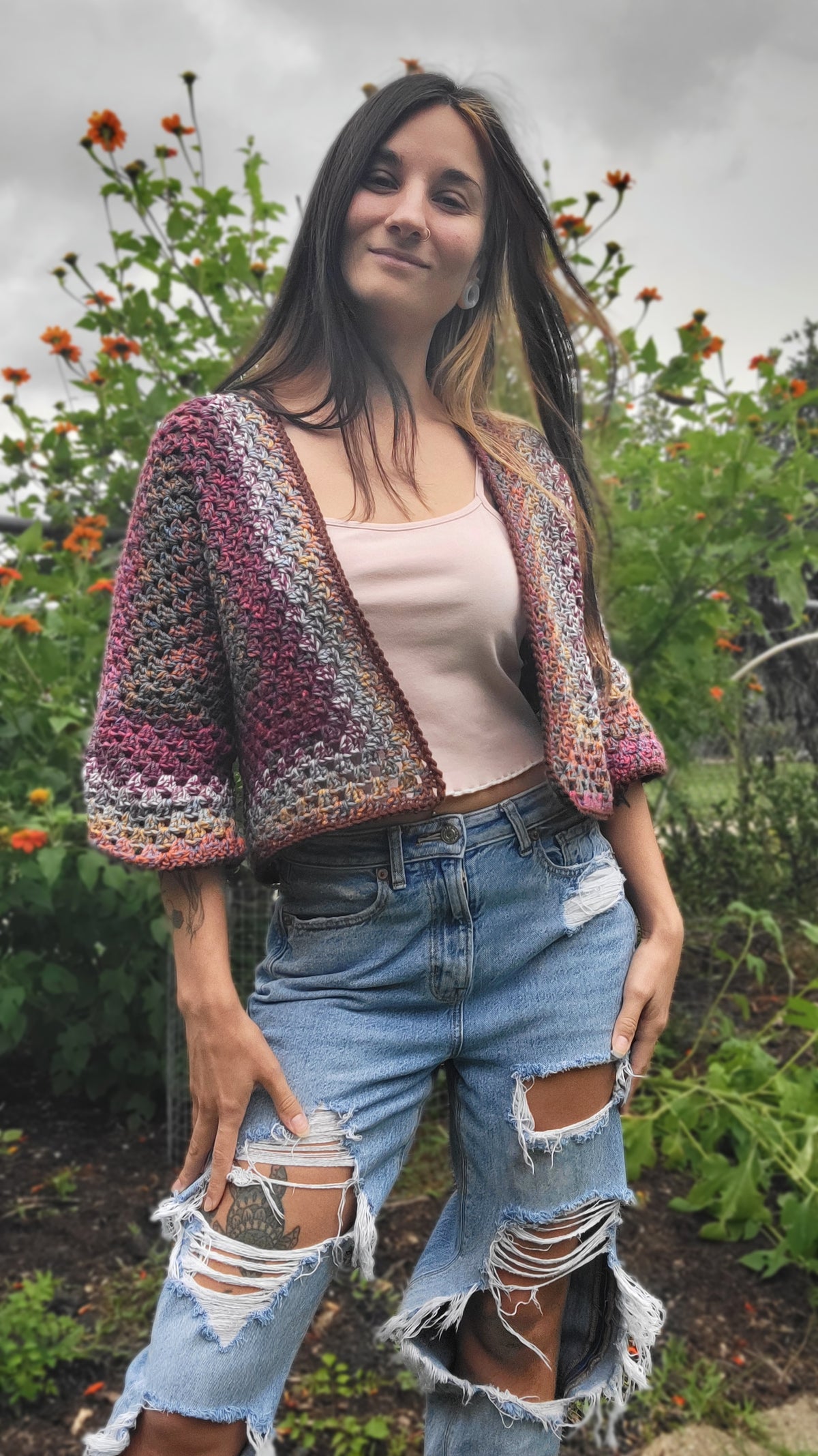 Equinox cropped cardigan